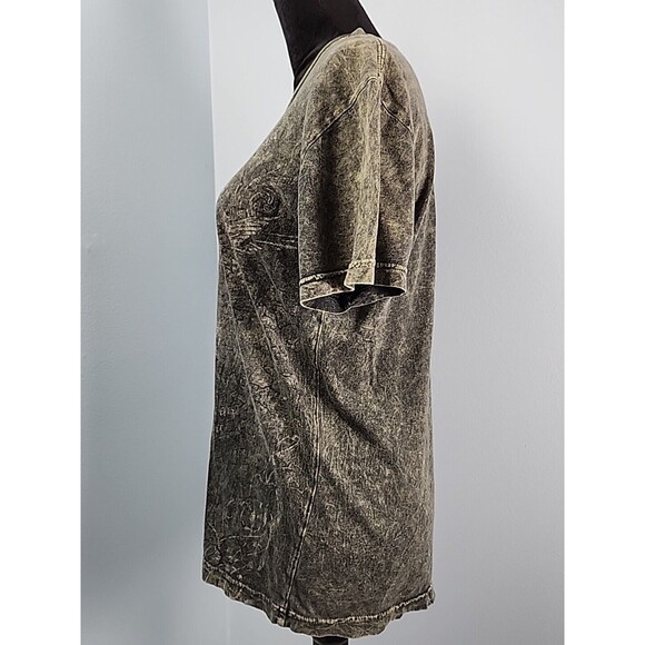 Vintage Y2K Point Zero T-Shirt Mens Small Affliction Grunge Emo Skater Tie Dye - Picture 8 of 11